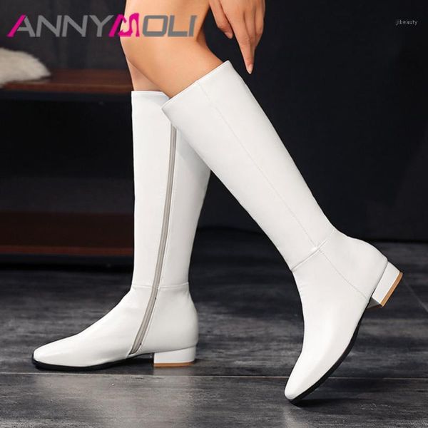 annymoli med heel riding boots woman block heel knee high boots square toe shoes zipper female long autumn winter white 451, Black
annymoli med heel riding boots woman block heel knee high boots square toe shoes zipper female long autumn winter white 451, Black