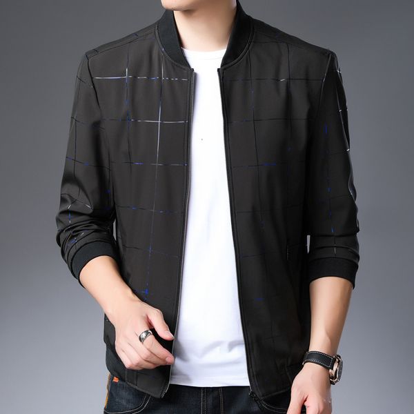 2021 spring autumn new middle aged and young casual trend slim fitting baseball collar men's jacket, Black;brown
2021 spring autumn new middle aged and young casual trend slim fitting baseball collar men's jacket, Black;brown