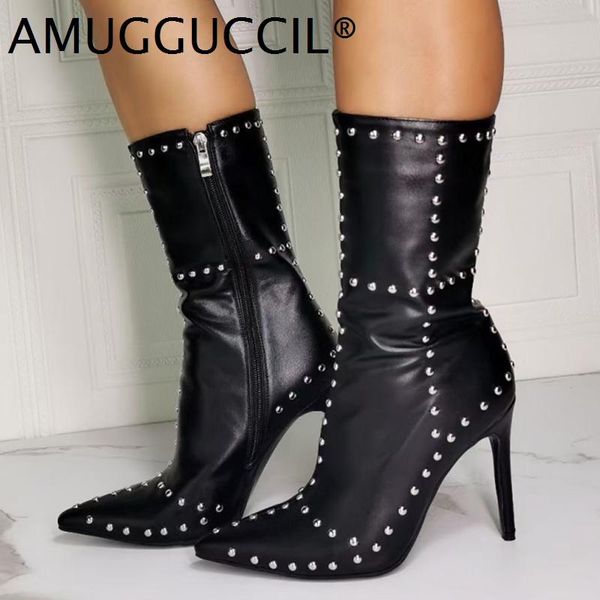 2020 new plus big size 36-43 black white pink rivets fashion zip high heel female lady autumn winter women boots x2046
2020 new plus big size 36-43 black white pink rivets fashion zip high heel female lady autumn winter women boots x2046