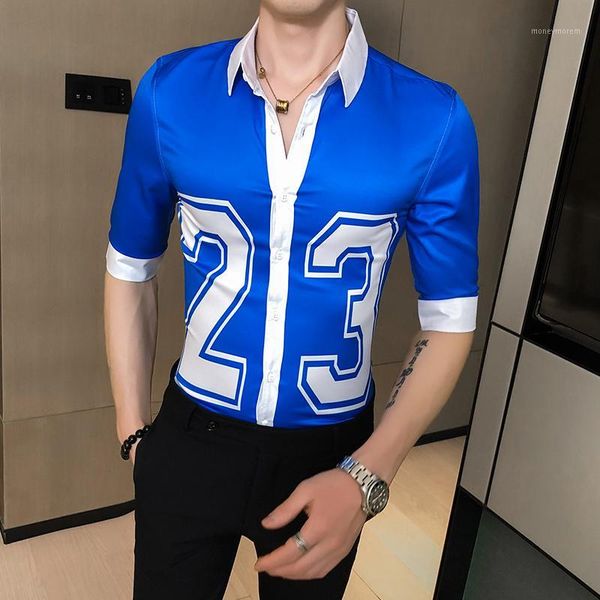 men's casual shirts 2021 stylish for men no. print hit color shirt slim fit short sleeve social night club party clothing b1, White;black
men's casual shirts 2021 stylish for men no. print hit color shirt slim fit short sleeve social night club party clothing b1, White;black