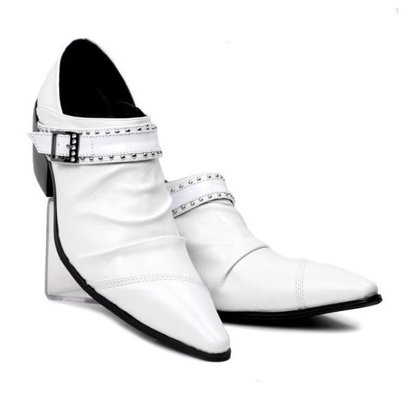2020 fall genuine leather high heel formal men shoes buckle belt pleated design rivet decor pointed toe fashion men dress shoes, Black
2020 fall genuine leather high heel formal men shoes buckle belt pleated design rivet decor pointed toe fashion men dress shoes, Black