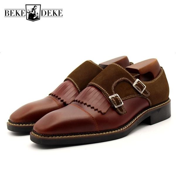 handmade men luxury genuine leather dress shoes spliced tassels british business man formal footwear buckle slip on office shoes, Black
handmade men luxury genuine leather dress shoes spliced tassels british business man formal footwear buckle slip on office shoes, Black
