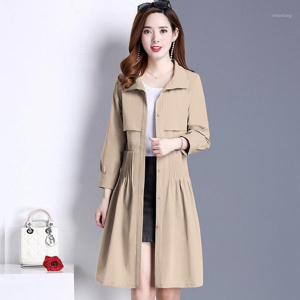 women's trench coats nice temperament elegant long-sleeved windbreaker jacket female self-cultivation lapel single-breasted long coat1, Tan;black
women's trench coats nice temperament elegant long-sleeved windbreaker jacket female self-cultivation lapel single-breasted long coat1, Tan;black