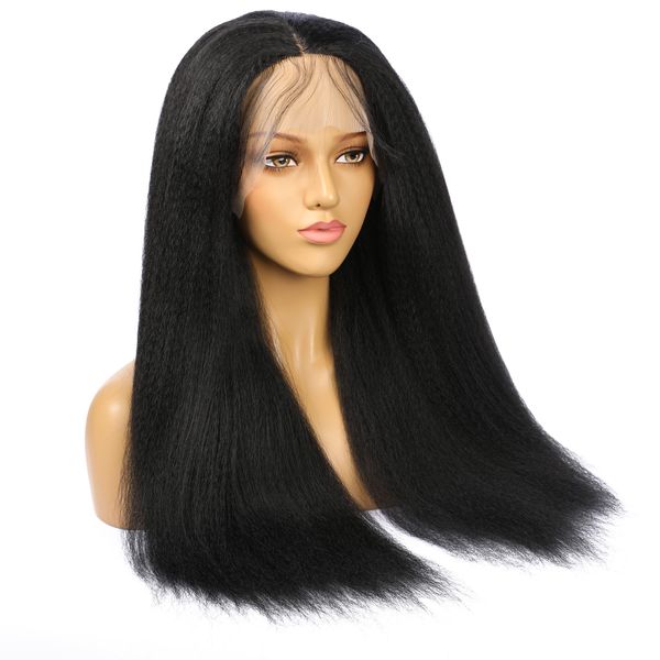 lx brand 26 synthetic kinky straight front lace wig perfume women fake synthetic hair frontal lace wig fringe hair hairstyle woman wigfactor, Black
lx brand 26 synthetic kinky straight front lace wig perfume women fake synthetic hair frontal lace wig fringe hair hairstyle woman wigfactor, Black