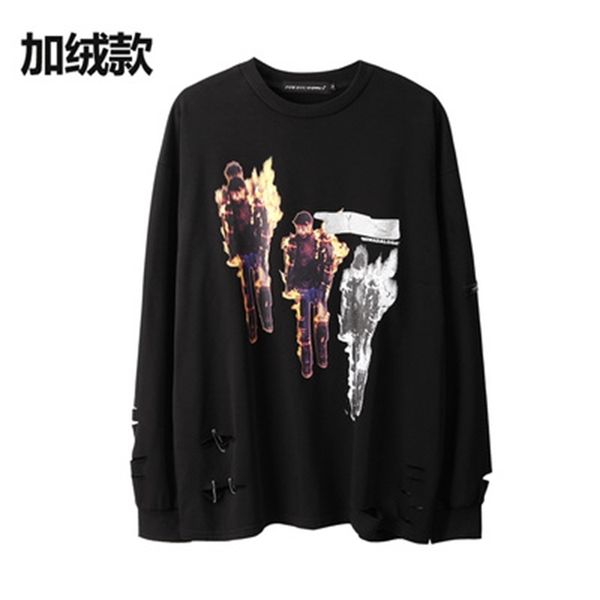 long-sleeve 2021 new t-shirt releases hip nightgown in male and female high street tides from the old dyed-tie pin hole mnk3, Black
long-sleeve 2021 new t-shirt releases hip nightgown in male and female high street tides from the old dyed-tie pin hole mnk3, Black