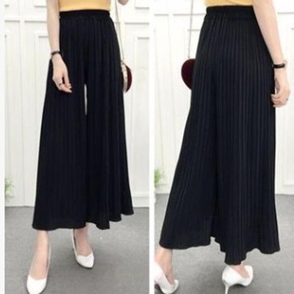 fold pleated pants trousers for women bottoms summer casual high waist students wide leg pants female1, Black;white
fold pleated pants trousers for women bottoms summer casual high waist students wide leg pants female1, Black;white