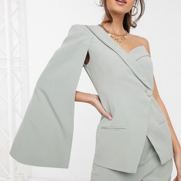 z-zoux women blazer one shoulder irregular ladies blazer coat single button long sleeve women's slim suit jacket blazer jacket 201201, White;black
z-zoux women blazer one shoulder irregular ladies blazer coat single button long sleeve women's slim suit jacket blazer jacket 201201, White;black
