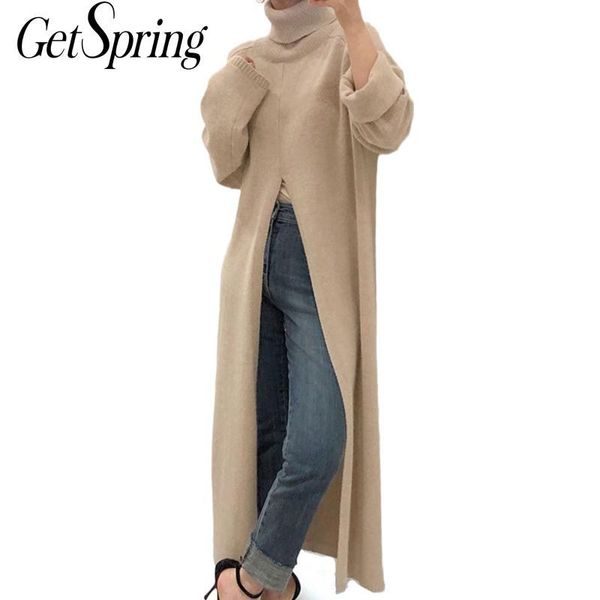 getspring women dress turtleneck split sweater dress long sleeve knitted maxi dresses loose casual long ladies dresses winter, Black;gray
getspring women dress turtleneck split sweater dress long sleeve knitted maxi dresses loose casual long ladies dresses winter, Black;gray