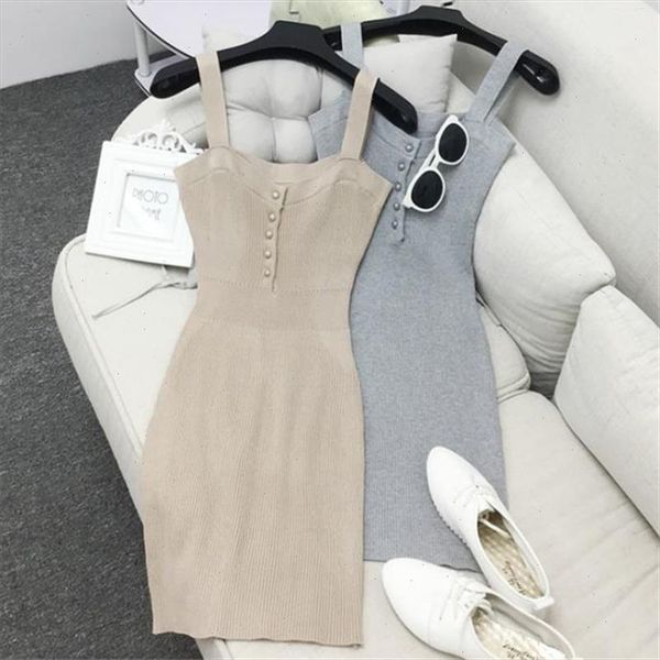 autumn women knitted dress slash neck solid spaghetti strap sleeveless dress female casual knitting dresses vestidos sf943, Black;gray
autumn women knitted dress slash neck solid spaghetti strap sleeveless dress female casual knitting dresses vestidos sf943, Black;gray