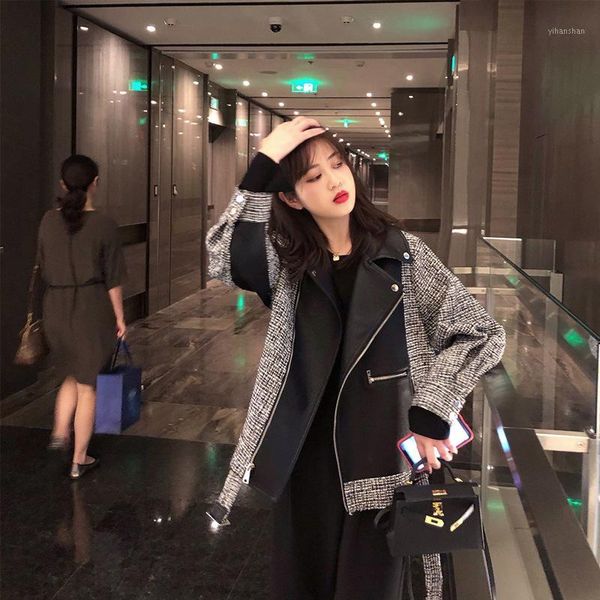 women black pu placket overcoat jacket zipper long sleeve coat spring autumn winter new arrival big size elegant1
women black pu placket overcoat jacket zipper long sleeve coat spring autumn winter new arrival big size elegant1
