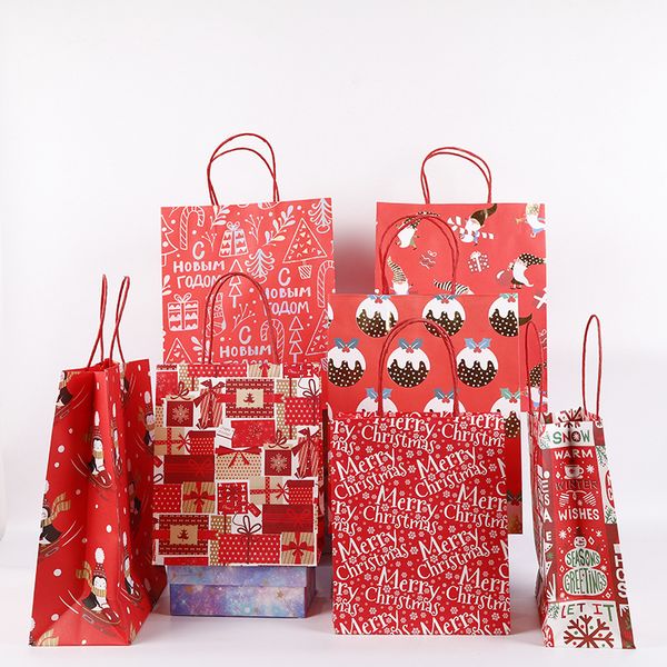 large christmas gift kraft paper bag creative red cute cartoon christmas packaging tote bag festival gift packaging bags
large christmas gift kraft paper bag creative red cute cartoon christmas packaging tote bag festival gift packaging bags