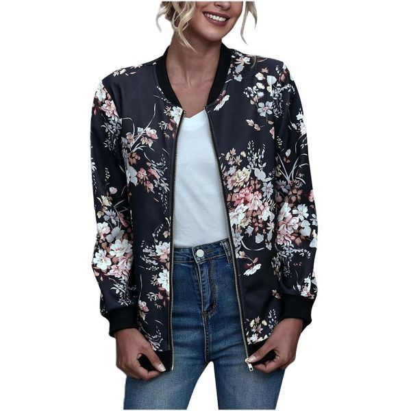 women's jackets fashion flower printing women jacket long sleeve lady baseball sports outwear overcoat zipper coat chaqueta mujer#g30, Black;brown
women's jackets fashion flower printing women jacket long sleeve lady baseball sports outwear overcoat zipper coat chaqueta mujer#g30, Black;brown