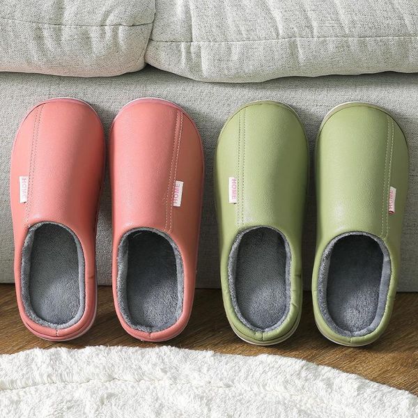 new fashion women's pu leather slipper male couples simple hair floors household autumn winter anti-slip waterproof1, Black
new fashion women's pu leather slipper male couples simple hair floors household autumn winter anti-slip waterproof1, Black
