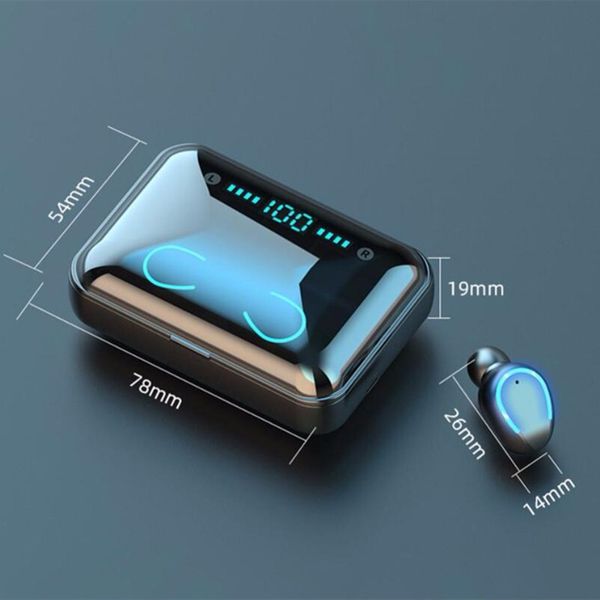 f9-5 tws touch control bluetooth 5.0 headphones earphones led display wireless sports stereo earbuds headset power bank charging dock
f9-5 tws touch control bluetooth 5.0 headphones earphones led display wireless sports stereo earbuds headset power bank charging dock