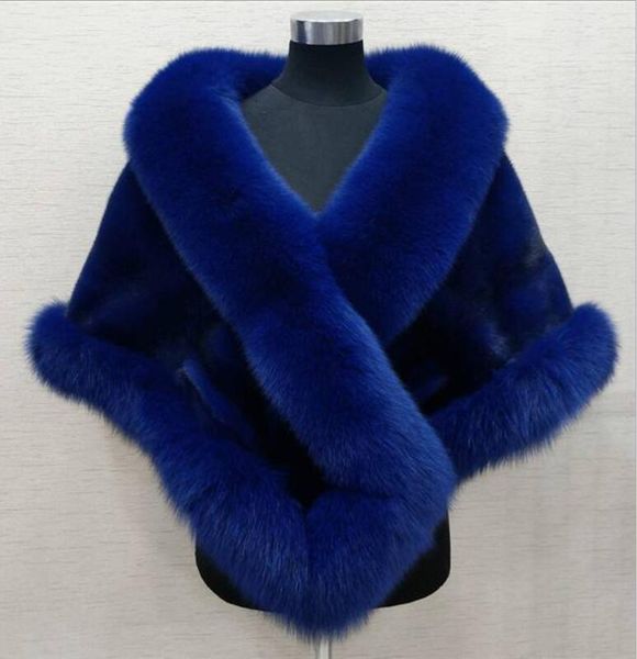 european and american faux cloak shawl warm autumn and winter imitation wind cloak fur thickening shawl fox fur, Black;white
european and american faux cloak shawl warm autumn and winter imitation wind cloak fur thickening shawl fox fur, Black;white