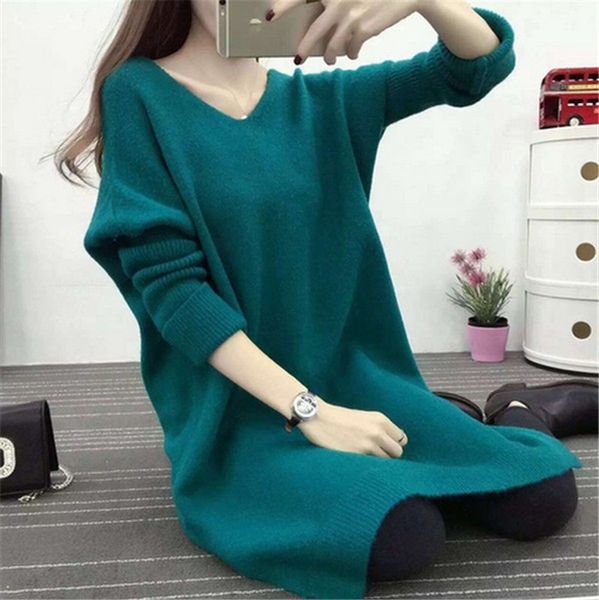 autumn pullover fork dress fork winter 2019 bat sleeve medium long pullover v-neck split sweater women's loose knit sweater wool dress, White;black
autumn pullover fork dress fork winter 2019 bat sleeve medium long pullover v-neck split sweater women's loose knit sweater wool dress, White;black