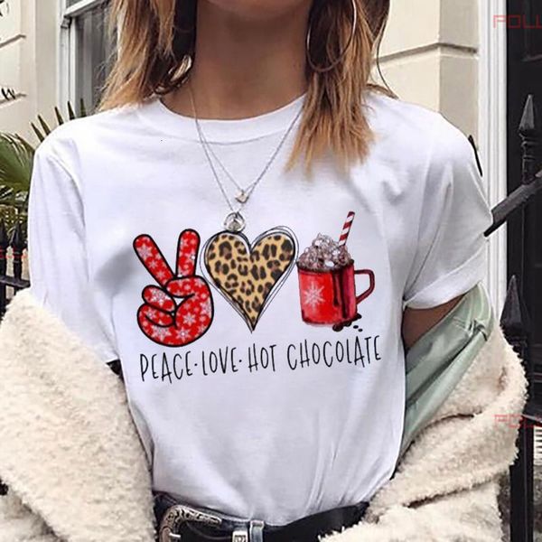 cute peace love chocolate women t shirts christmas white t-shirt girl harajuku short sleeve tee female 90s clothes
cute peace love chocolate women t shirts christmas white t-shirt girl harajuku short sleeve tee female 90s clothes
