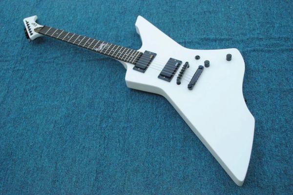 custom es irregular shape body grand electric guitar in white color with active pickups
custom es irregular shape body grand electric guitar in white color with active pickups