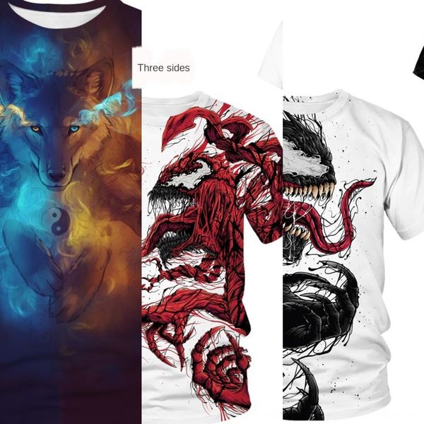 2019 new 3d 3d men's short sleeve t-shirt personalized animal round neck t-shirt fat plus plus size huofeng 4zqkc, Blue
2019 new 3d 3d men's short sleeve t-shirt personalized animal round neck t-shirt fat plus plus size huofeng 4zqkc, Blue