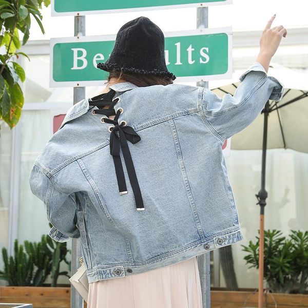 women's jackets 2021 autumn fashion criss-cross lace-up denim jacket women streetwear casaco feminino long sleeve jaquetas chaqueta muj, Black;brown
women's jackets 2021 autumn fashion criss-cross lace-up denim jacket women streetwear casaco feminino long sleeve jaquetas chaqueta muj, Black;brown