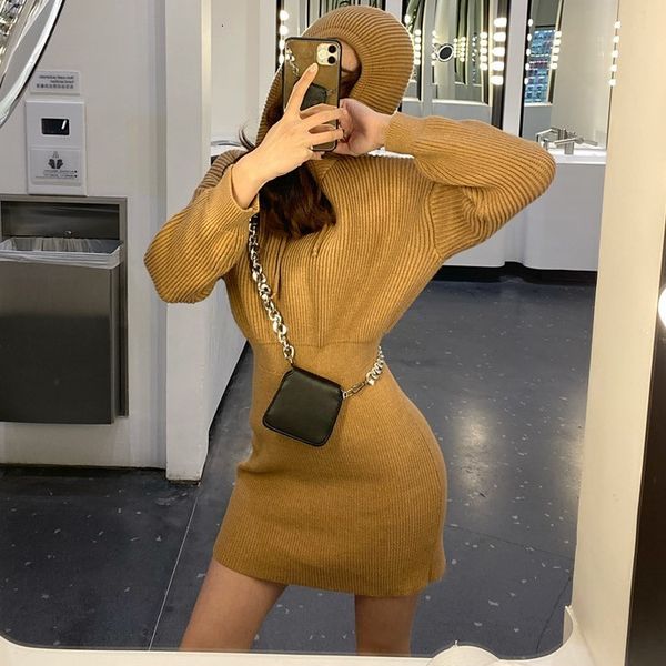 autumn 2020 new style waist pack hip slim knit skirt long sleeve hooded sweater women's dress
autumn 2020 new style waist pack hip slim knit skirt long sleeve hooded sweater women's dress