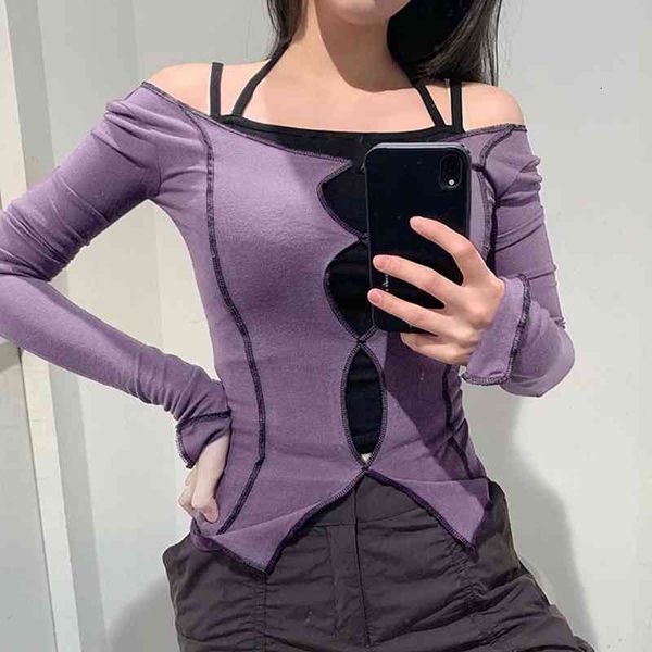 women blouse long sleeve chest hollow out slit hem slim blouse female shirt woman and clothing, White
women blouse long sleeve chest hollow out slit hem slim blouse female shirt woman and clothing, White