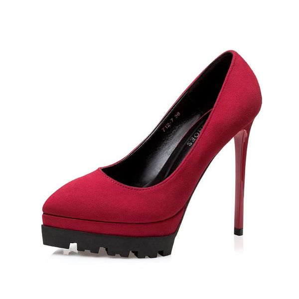 2020 spring and autumn professional black pointed toe high-heeled shoes with suede waterproof platform single shoes
2020 spring and autumn professional black pointed toe high-heeled shoes with suede waterproof platform single shoes