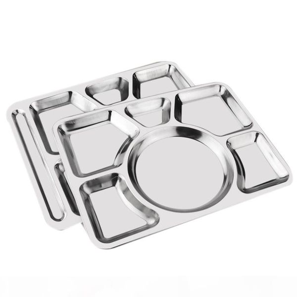 stainless steel 6 compartment rectangular dinner plates, serving divided plates-silver,15.5 inch (39.5 cm),pack of 2
stainless steel 6 compartment rectangular dinner plates, serving divided plates-silver,15.5 inch (39.5 cm),pack of 2