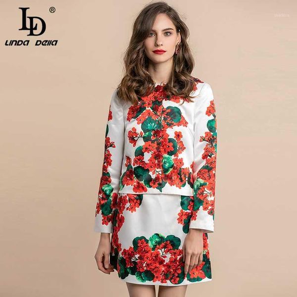 ld linda della autumn fashion runway elegant set women's casual floral print skirts 2 two pieces sets lady suits1, White
ld linda della autumn fashion runway elegant set women's casual floral print skirts 2 two pieces sets lady suits1, White
