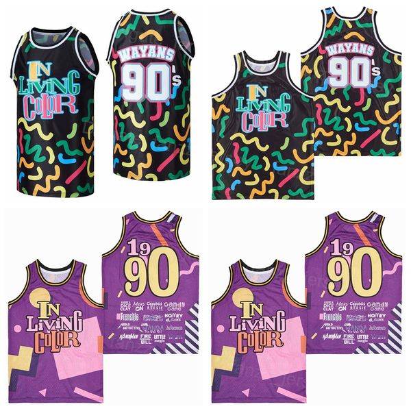 men basketball tv series in living color 90 wayans movie jersey 1990 hip hop color black purple for sport fans breathable hiphop all stitche
men basketball tv series in living color 90 wayans movie jersey 1990 hip hop color black purple for sport fans breathable hiphop all stitche
