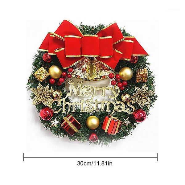decorative flowers & wreaths 30cm christmas wreath window front door decoration ornaments bell artificial garland decorations home decor1
decorative flowers & wreaths 30cm christmas wreath window front door decoration ornaments bell artificial garland decorations home decor1