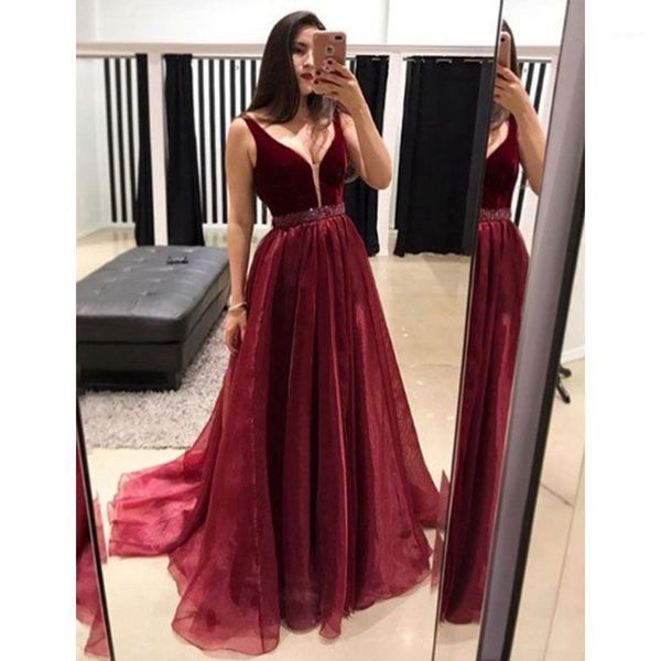 burgundy prom dresses 2020 new arrical deep v neck velvet beads sash evening gowns sweep train formal pageant dress cp5351, White;black
burgundy prom dresses 2020 new arrical deep v neck velvet beads sash evening gowns sweep train formal pageant dress cp5351, White;black