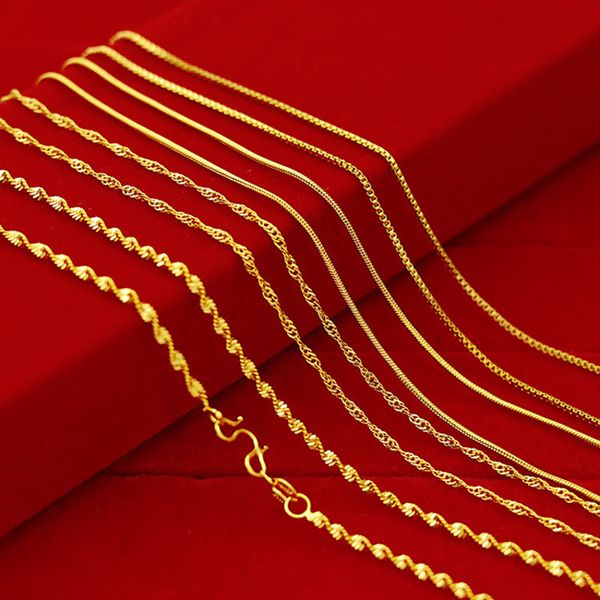 korean fashion necklace 18k gold women's wedding jewelry elegant snake no pendant water wave chain necklaces gifts, Blue;gray
korean fashion necklace 18k gold women's wedding jewelry elegant snake no pendant water wave chain necklaces gifts, Blue;gray