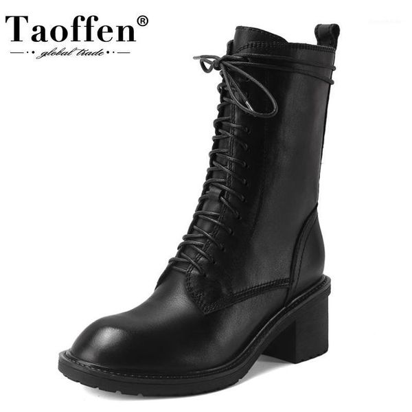 boots taoffen real leather women half short cross strap thick heel zipper shoes warm party footwear size 34-401, Black
boots taoffen real leather women half short cross strap thick heel zipper shoes warm party footwear size 34-401, Black