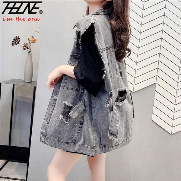 thhone denim vest women jeans waistcoat ripped holes fashion basic sleeveless jackets plus size chalecos para mujer gilet femme1, Black;white
thhone denim vest women jeans waistcoat ripped holes fashion basic sleeveless jackets plus size chalecos para mujer gilet femme1, Black;white