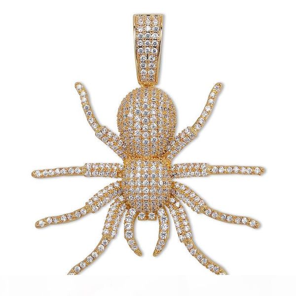 hip hop iced out cz spider pendant necklace men micro paved gold silver color bling charm chain jewelry
hip hop iced out cz spider pendant necklace men micro paved gold silver color bling charm chain jewelry