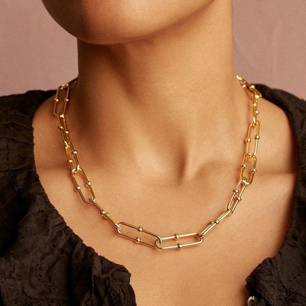 fashion jewellery trendy gold plating paperclip chain necklace-chunky statement necklaces for women, Silver
fashion jewellery trendy gold plating paperclip chain necklace-chunky statement necklaces for women, Silver