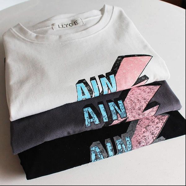 100% cotton t shirt women o neck black white letter print t shirts female 2021 lady tee in stock
100% cotton t shirt women o neck black white letter print t shirts female 2021 lady tee in stock