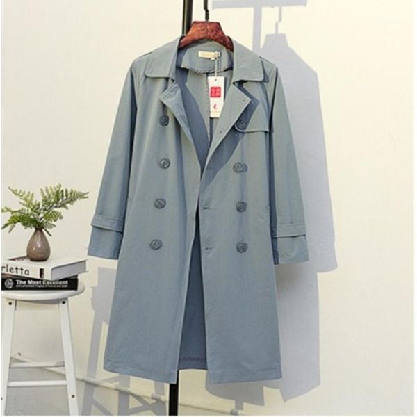 2020 new plus size long sleeve women trench coat spring autumn double-breasted windbreaker female cozy loose casual trench1, Tan;black
2020 new plus size long sleeve women trench coat spring autumn double-breasted windbreaker female cozy loose casual trench1, Tan;black