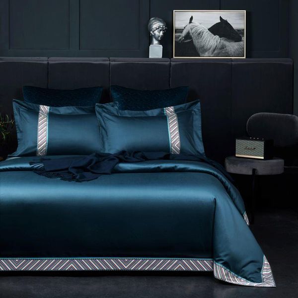 bedding sets luxury supima cotton bedspread splicing pure colour quilt bed duvet cover flat pcs 4 sheet blue
bedding sets luxury supima cotton bedspread splicing pure colour quilt bed duvet cover flat pcs 4 sheet blue