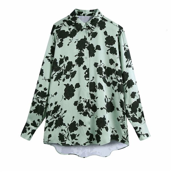 2021 new elegant women floral print shirts fashion ladies green satin streetwear female chic turn down collar loose blouse edu7, White
2021 new elegant women floral print shirts fashion ladies green satin streetwear female chic turn down collar loose blouse edu7, White