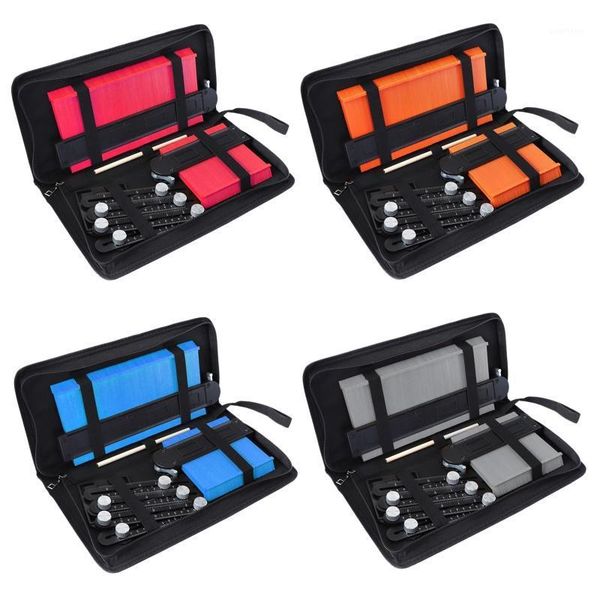 5inch/10inch contour gauge set with 6-folding ruler metal lock shape duplicator tiling laminate tiles template1 
5inch/10inch contour gauge set with 6-folding ruler metal lock shape duplicator tiling laminate tiles template1