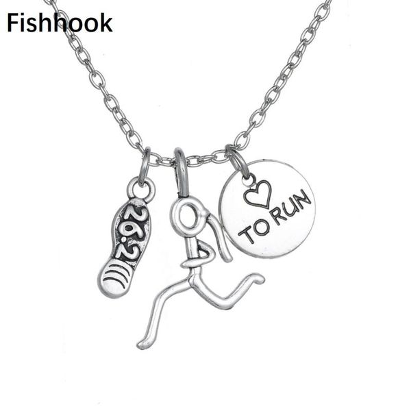 pendant necklaces fishhook antique silver color plated figure runner and run 26.2 marathon shoe charm necklace gym jewelry fitness
pendant necklaces fishhook antique silver color plated figure runner and run 26.2 marathon shoe charm necklace gym jewelry fitness