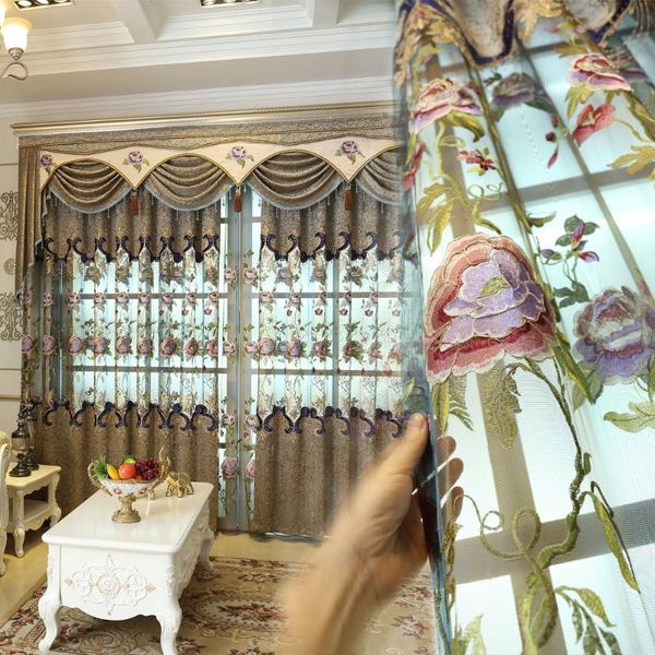 european style curtain flower embroidered curtain semi-shading curtains for living dining room bedroom
european style curtain flower embroidered curtain semi-shading curtains for living dining room bedroom