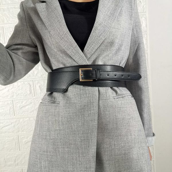 new female decorative accessories wide matching skirt sweater belt fashion versatile pin buckle suit waist cover, Black;brown
new female decorative accessories wide matching skirt sweater belt fashion versatile pin buckle suit waist cover, Black;brown