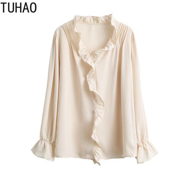 tuhao blouse women 2020 fall autumn ruffles office lady shirt blouses women's ruffled solid color long-sleeved shirt wm30, White
tuhao blouse women 2020 fall autumn ruffles office lady shirt blouses women's ruffled solid color long-sleeved shirt wm30, White