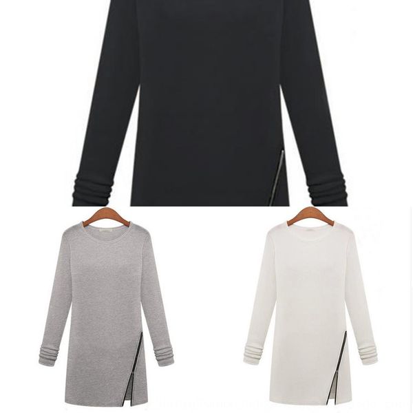autumn new t-shirt lower package lower packagekorean women's wear slim fit medium length slant zipper long sleeve bottom t-shirt mozit, White
autumn new t-shirt lower package lower packagekorean women's wear slim fit medium length slant zipper long sleeve bottom t-shirt mozit, White