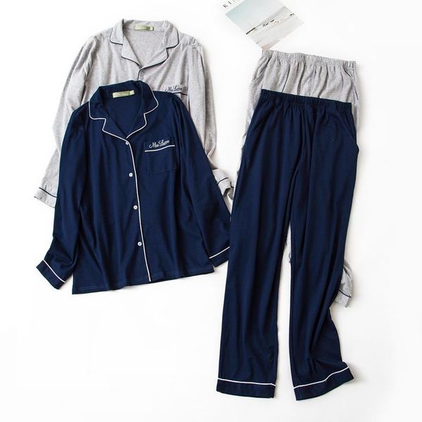 men's sleepwear pure cotton simple men pajamas sets 100% winter long-sleeve pyjamas autumn male, Black;brown 
men's sleepwear pure cotton simple men pajamas sets 100% winter long-sleeve pyjamas autumn male, Black;brown