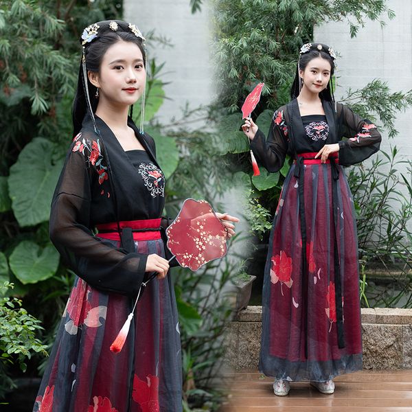 chinese traditional costume women black chinese hanfu fairy princess dresses stage outfits cosplay clothes hanbok jl1498, Black;red
chinese traditional costume women black chinese hanfu fairy princess dresses stage outfits cosplay clothes hanbok jl1498, Black;red