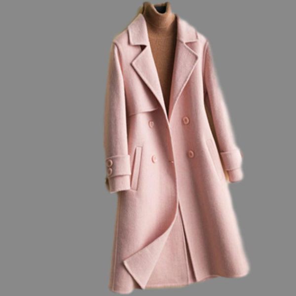 2020 Spring Autumn Winter New Women's 100% Wool Coat Double-Sided Cashmere Coat Long Casual Female Elegant Office Lady Overcoat, Black
2020 Spring Autumn Winter New Women's 100% Wool Coat Double-Sided Cashmere Coat Long Casual Female Elegant Office Lady Overcoat, Black